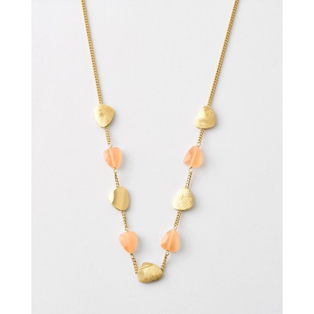 Collar Plata Lagrimas Coral...