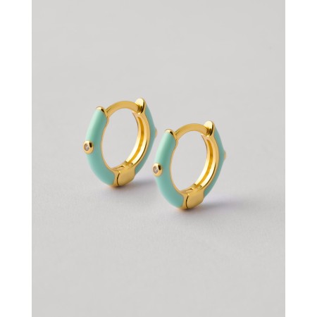 PENDIENTES PLATA Y ESMALTE...