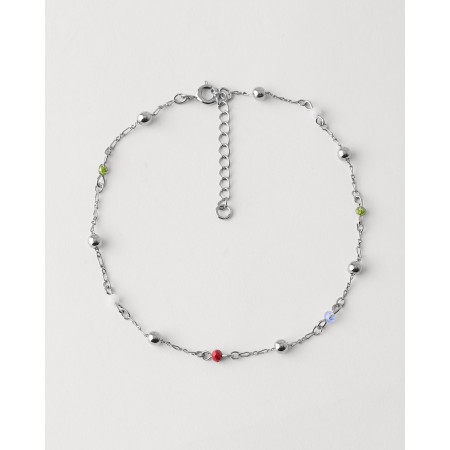 TOBILLERA METAL BOLAS...