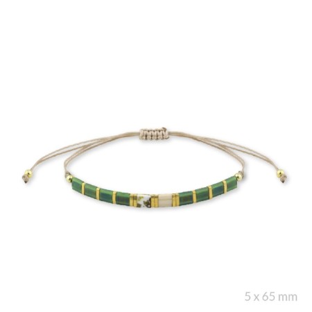 PULSERA BOHO DOBLE HILO...