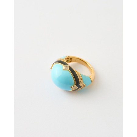 Anillo Cupula Esmalte...