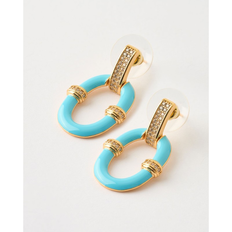 PENDIENTES PRESION OVALO ESMALTE...