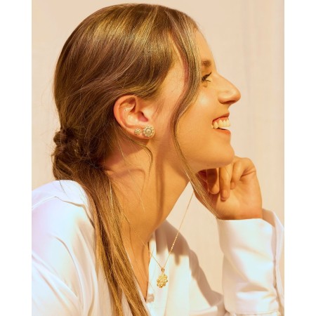 PENDIENTES BOTON CHARRO 14.5MM 2