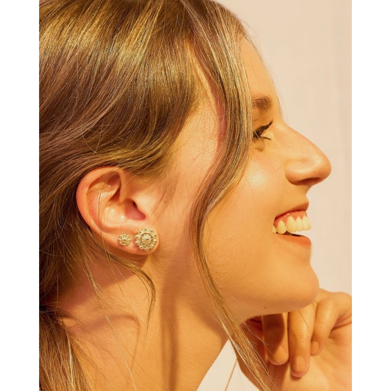 PENDIENTES BOTON CHARRO 14.5MM PENDIENTES BOTON CHARRO 14.5MM