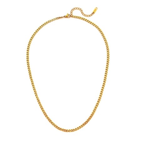 Collar Acero 3MM Cubano...