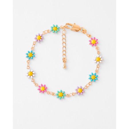 PULSERA MARGARITAS MULTICOLOR