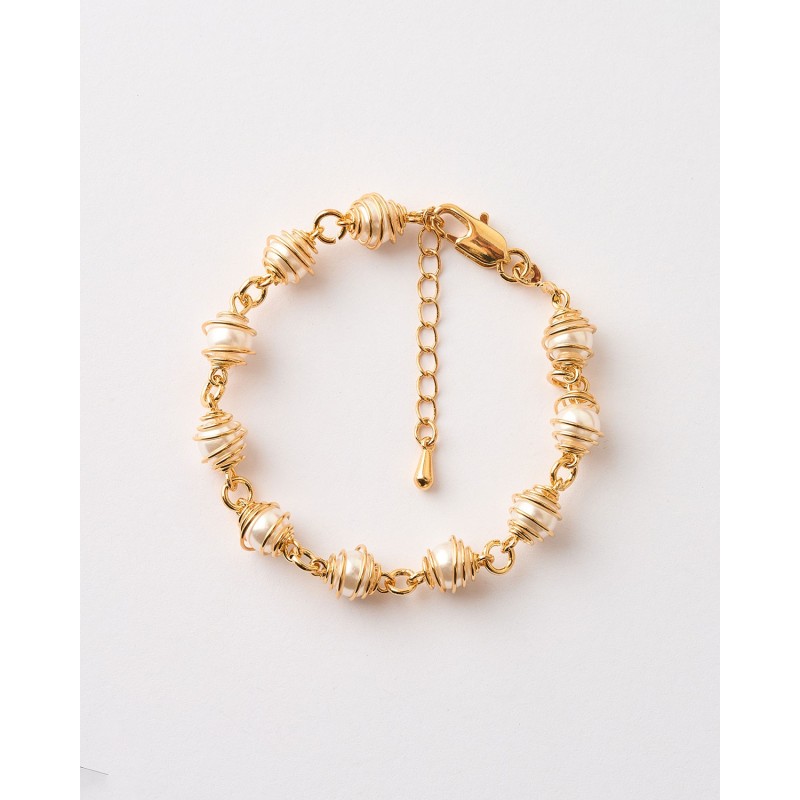 PULSERA PERLAS 5.5MM FILIGRANA  -...