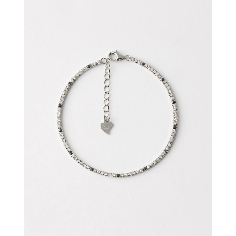 PULSERA RIVIERE CIRCONITAS BLANCAS Y...