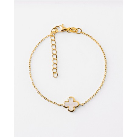 Pulsera Quadrifoglio Nacar...