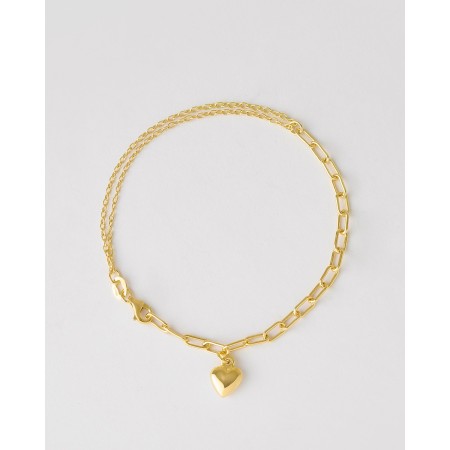 PULSERA DOBLE CADENA Y...