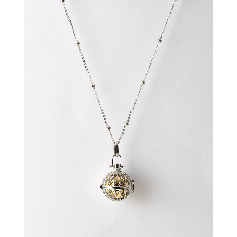 Llamador De Angeles Acero Rombos Bola...