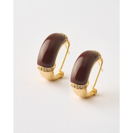 PENDIENTES SEMI ARO ESMALTE...
