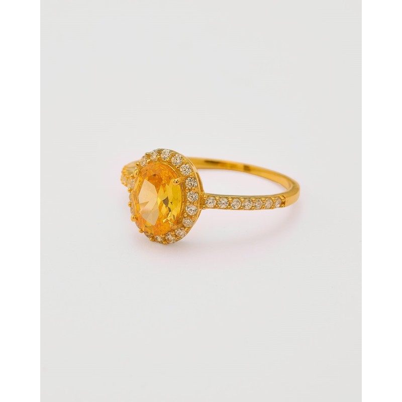 ANILLO CIRCONITA OVALADA -...