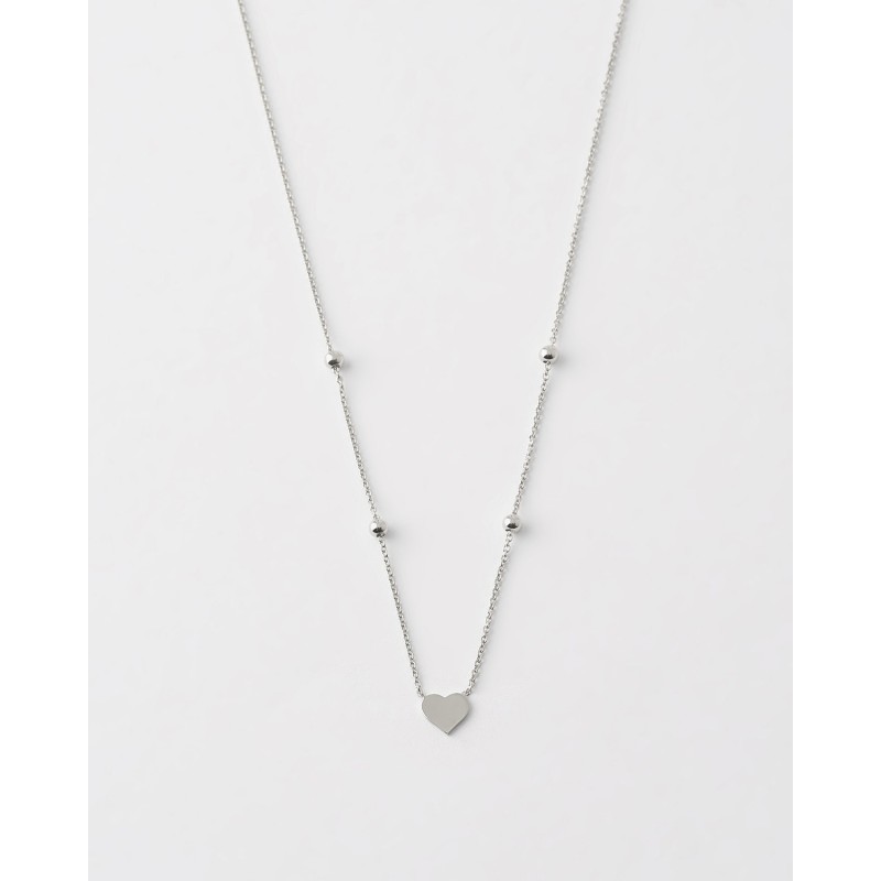 COLLAR CORAZON Y BOLAS 40CM+3 LARGO