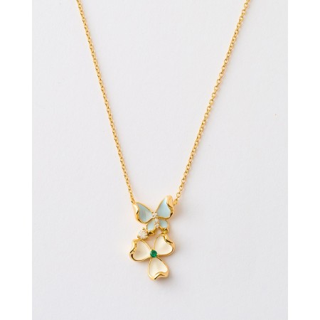 COLLAR FLOR Y MARIPOSA...