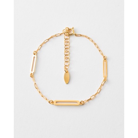 PULSERA ESLABONES PLANOS -...