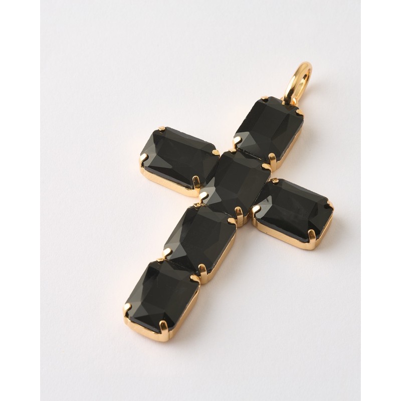 COLGANTE CRUZ 75*50MM CIRCONITAS 18*13MM