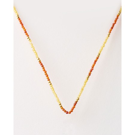 COLLAR PIEDRAS 2MM - AMBAR...