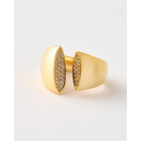 ANILLO ANCHO DOBLE HOJA...