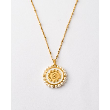 COLLAR MEDALLA BOTON CHARRO...