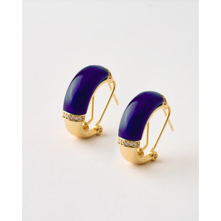 PENDIENTES SEMI ARO ESMALTE...