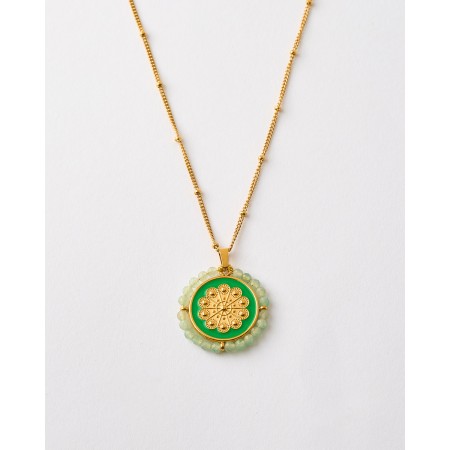 COLLAR MEDALLA BOTON CHARRO...