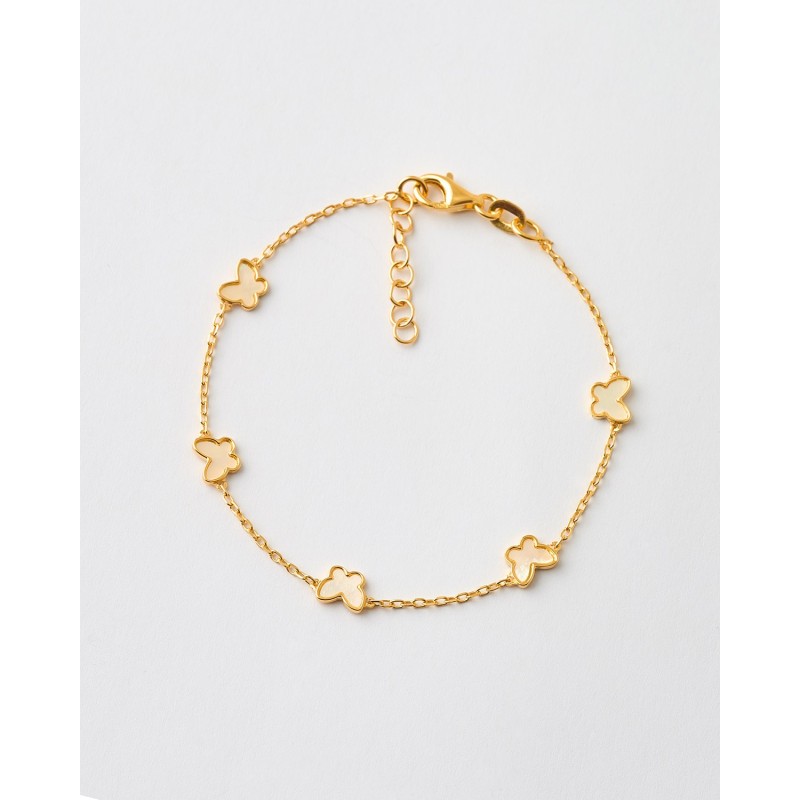 PULSERA MARIPOSAS 6MM MADRE PERLA -...