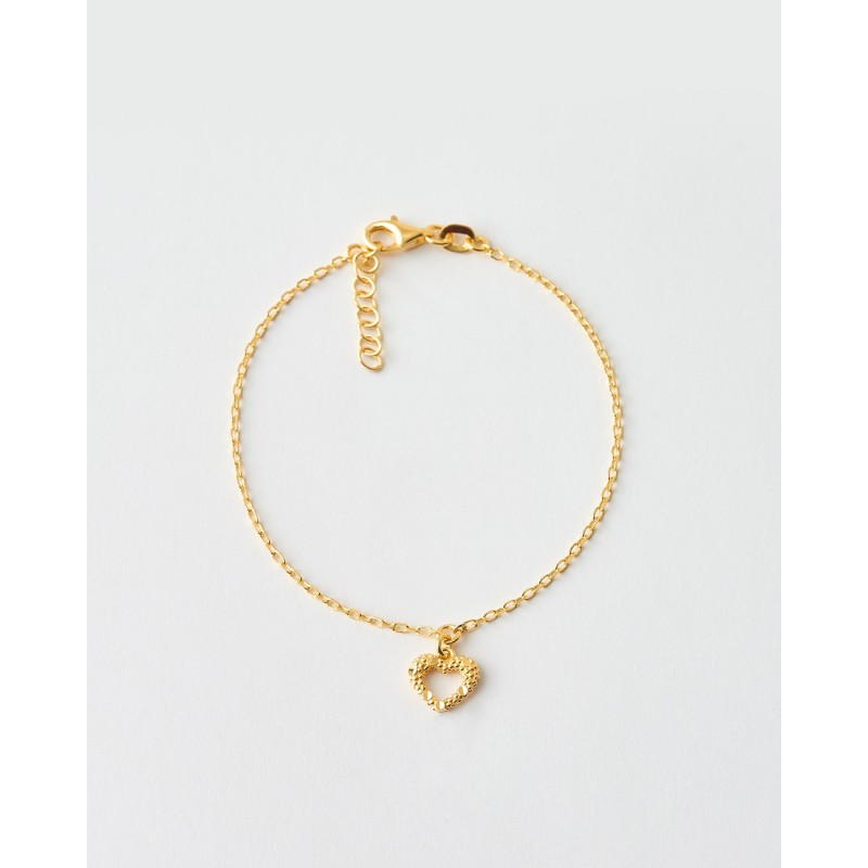 PULSERA CORAZON 9MM GRANULADO -...