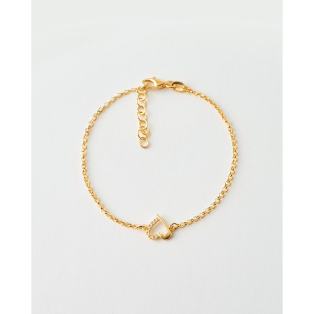 PULSERA CORAZON 9MM LISO Y...