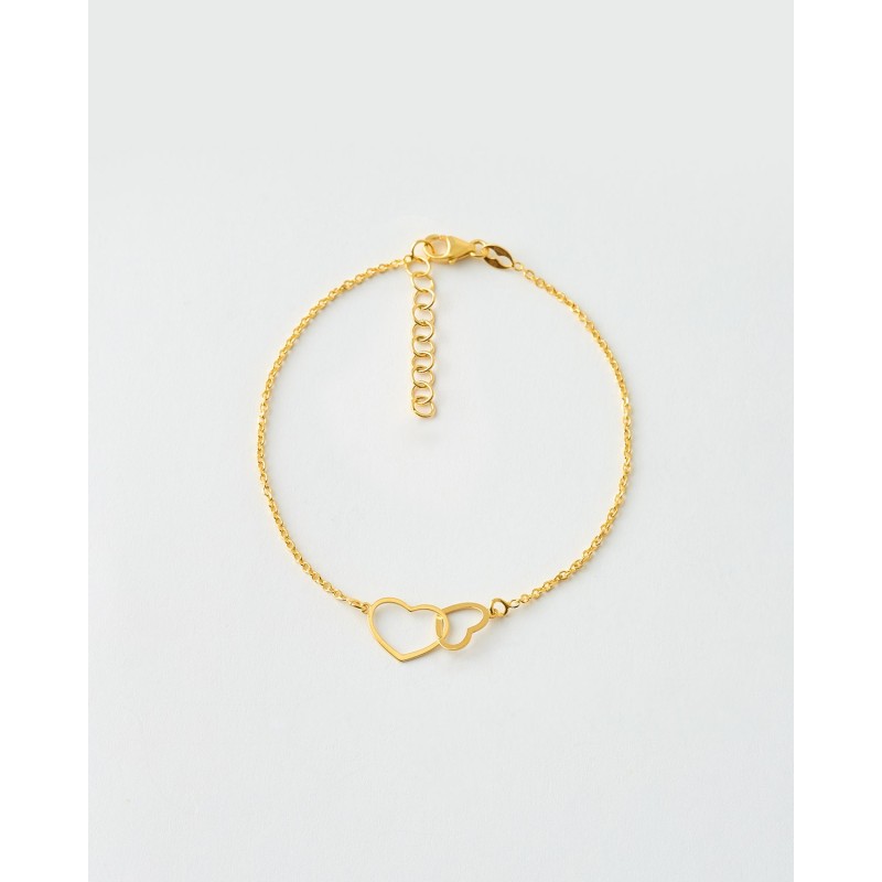 PULSERA CORAZONES ENTRELAZADOS -...