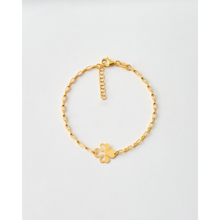 PULSERA TREBOL CALADO -...