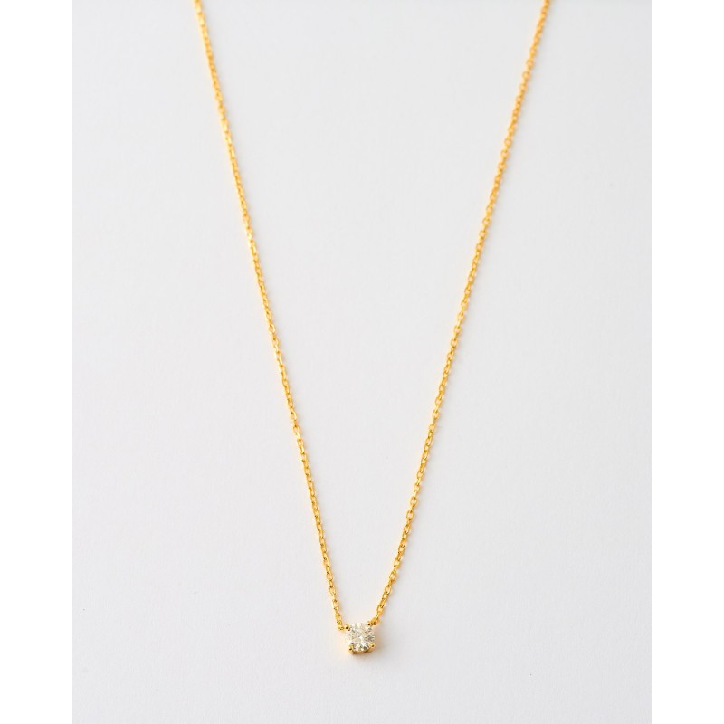 COLLAR MOISSANITA REDONDA 5MM - 0.5CT...