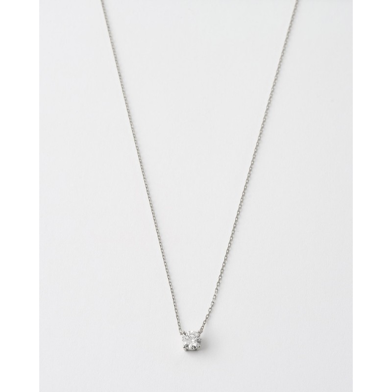 COLLAR MOISSANITA REDONDA 6MM - 0.8CT...