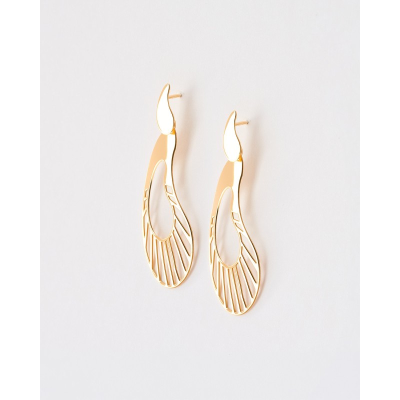 PENDIENTES LAGRIMA 40MM 