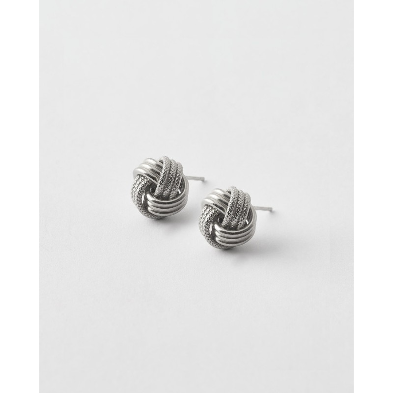 PENDIENTES BOTON NUDO TRIPLE 0..9CM