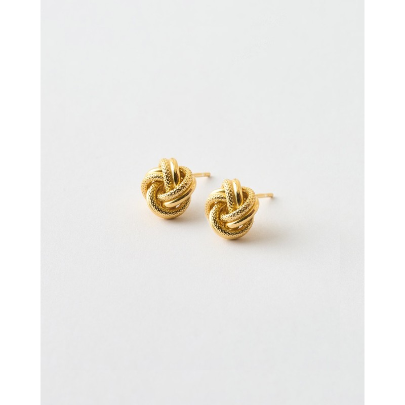 PENDIENTES BOTON NUDO DOBLE 0..9CM