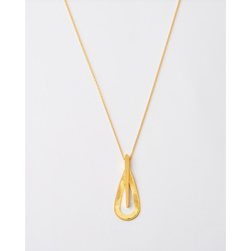 COLLAR LAGRIMA 33MM MATE LISO - 