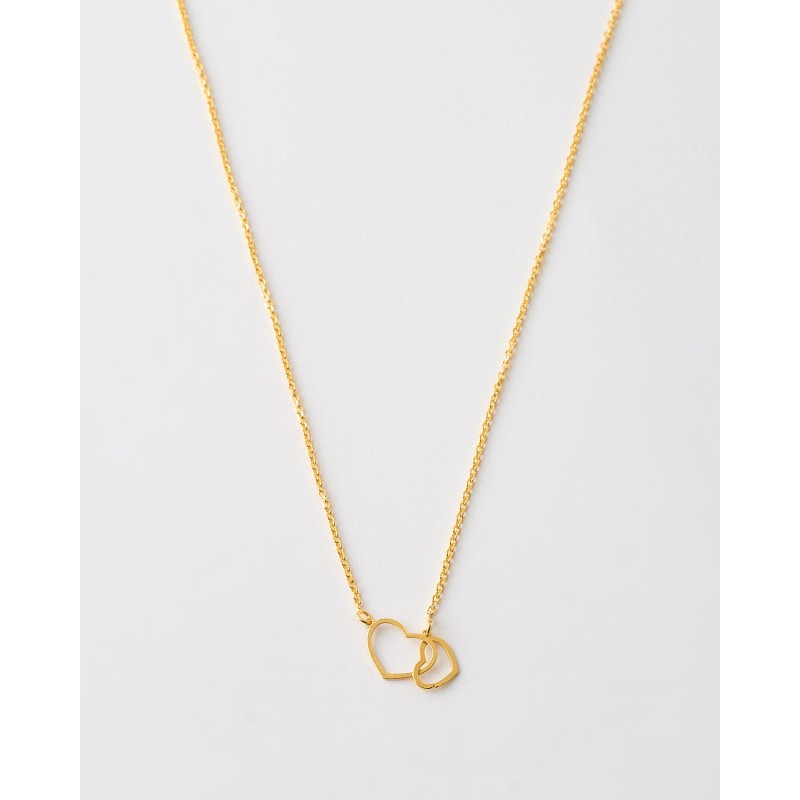 COLLAR CORAZONES ENTRELAZADOS -...