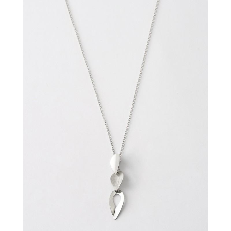 COLLAR TRIPLE HOJA MATE Y LISO -...