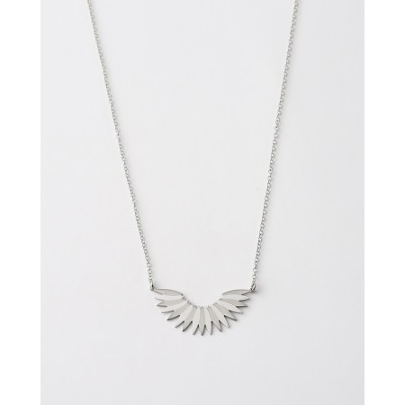 COLLAR ABANICO HOJAS BRILLO...