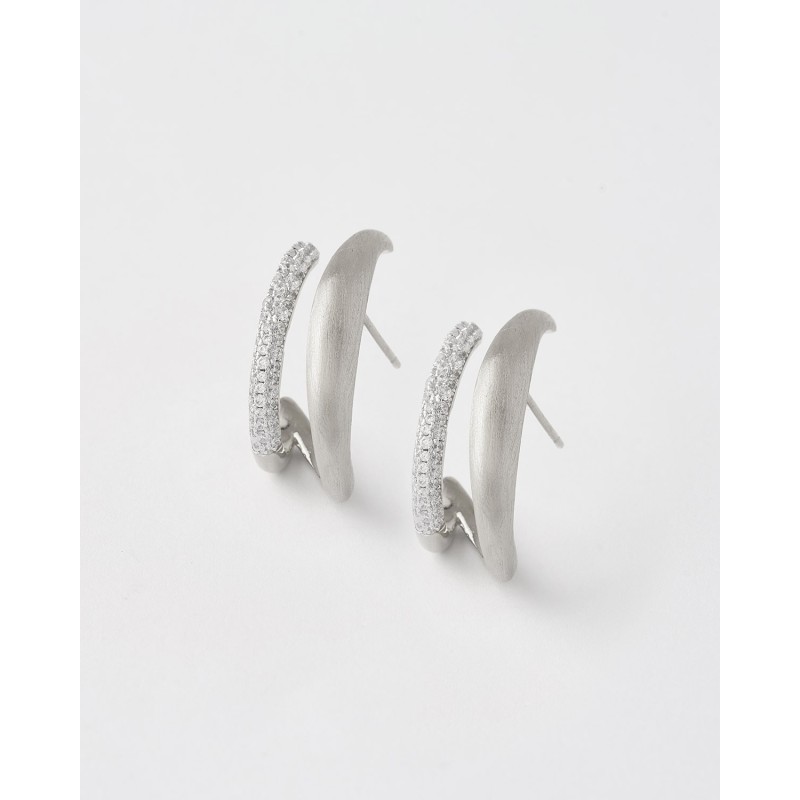 PENDIENTES DOBLE BANDA MATE Y...