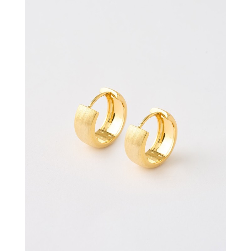 PENDIENTES ARO 17MM MATE - 6MM GROSOR