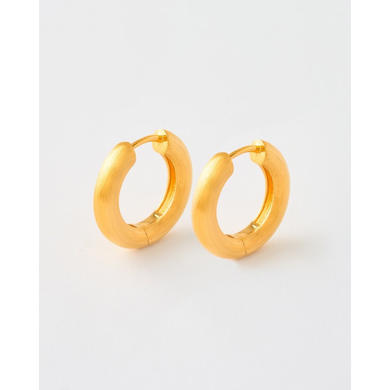 PENDIENTES ARO 19MM MATE - 4MM GROSOR