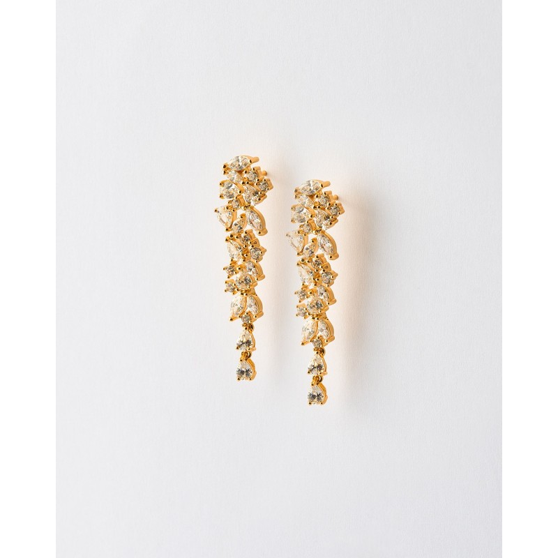 PENDIENTES LARGOS CIRCONITAS 40MM