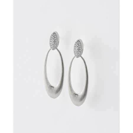 PENDIENTES OVALADOS MATE Y...