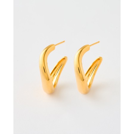 PENDIENTES ARO CURVADO 25MM