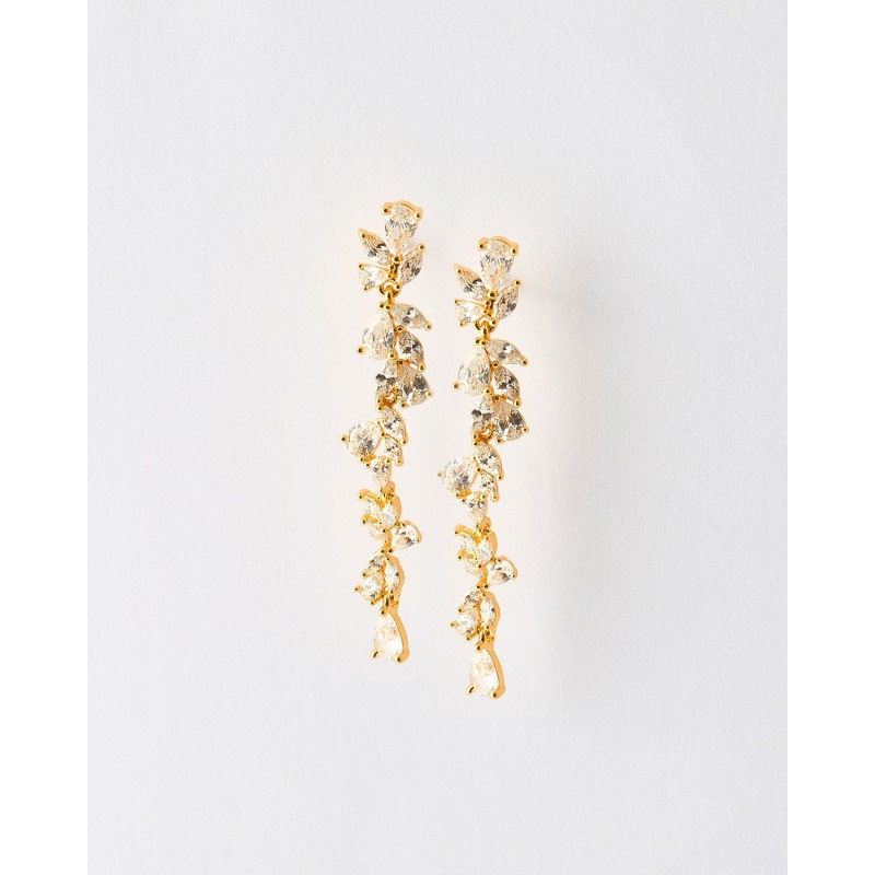 PENDIENTES LARGOS CIRCONITAS 45MM