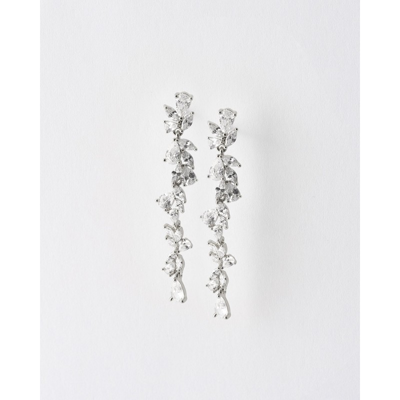 PENDIENTES LARGOS CIRCONITAS 45MM