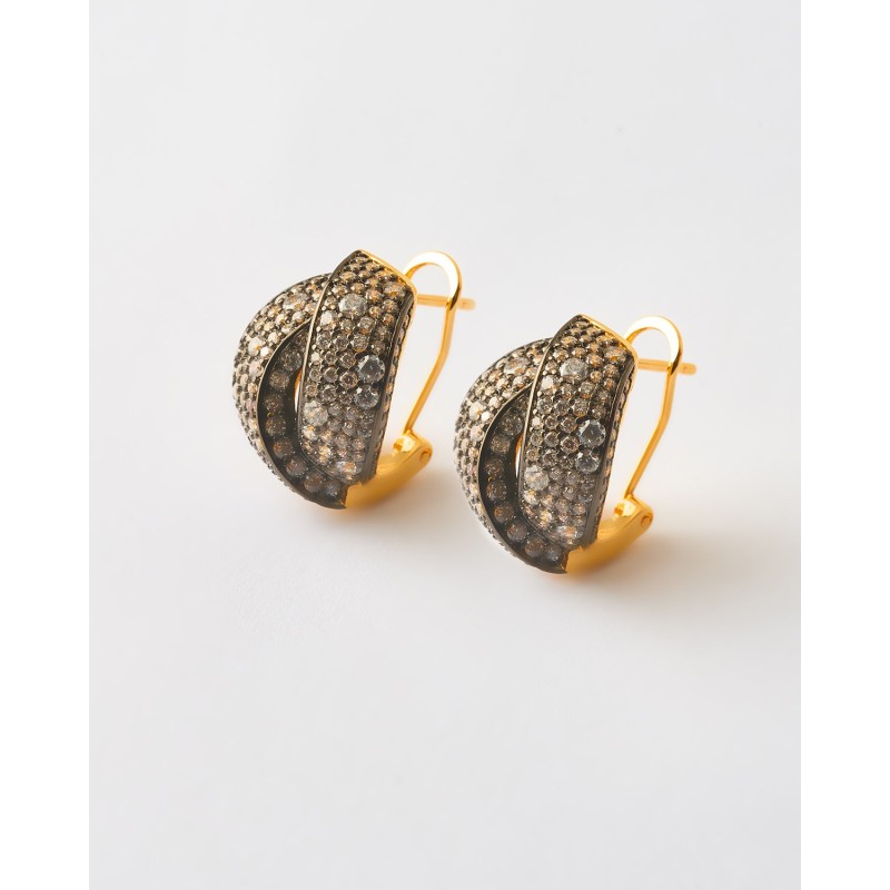 PENDIENTES DOBLE BANDA PAVE...