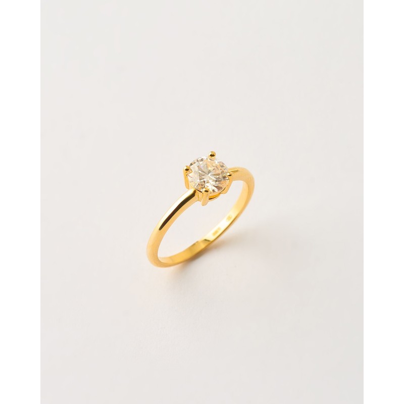 ANILLO MOISSANITA 6.5MM - 1.0CT 
